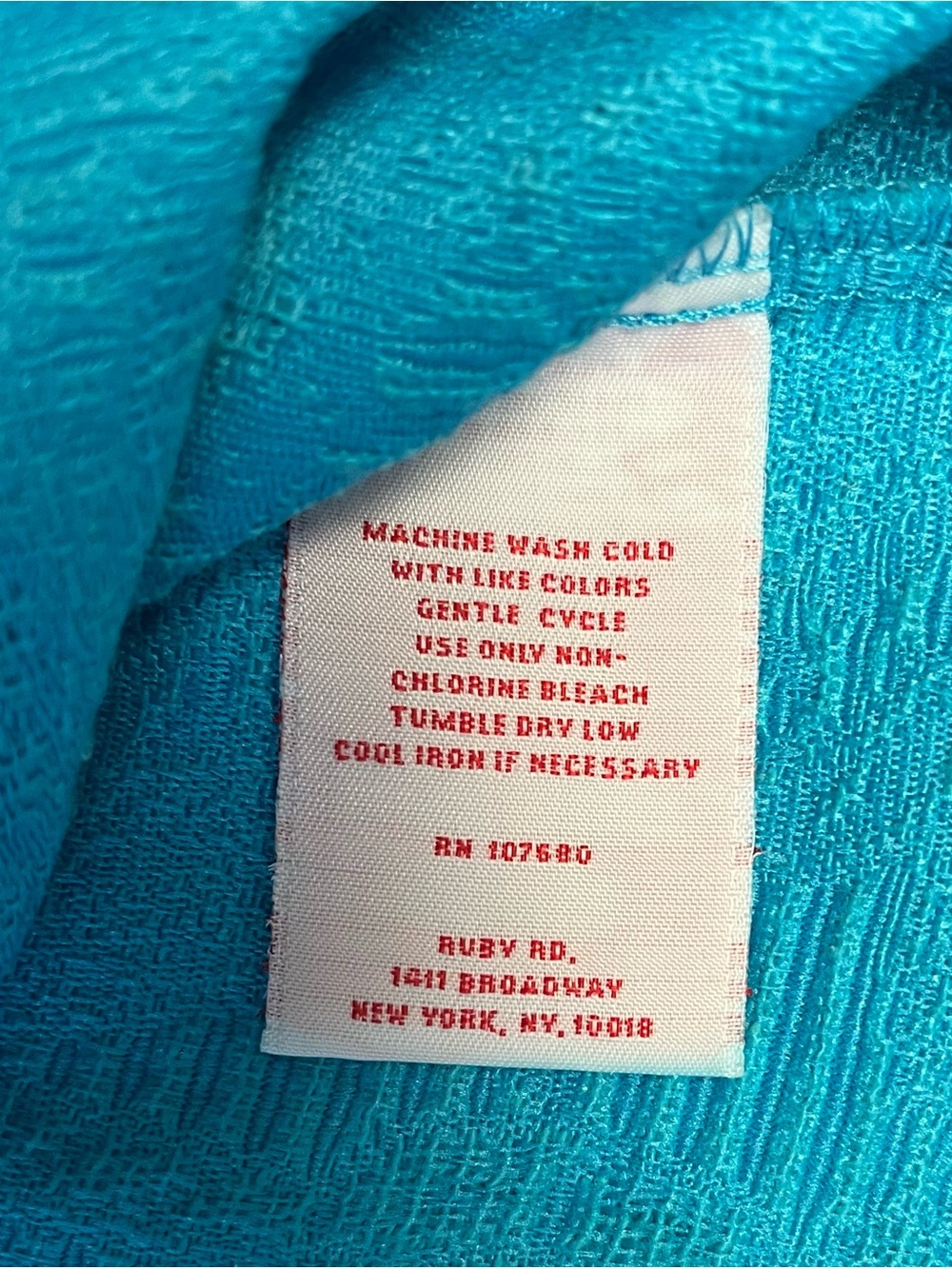 Ruby Rd. Turquoise Ruffle-Trim Blazer Jacket Zipper Size 14 - Picture 8 of 10